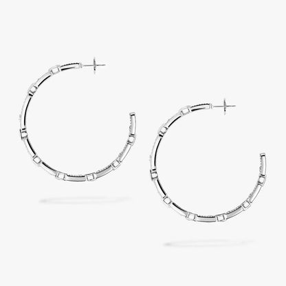 [Aetheris]MOVE LINK KINETIC DIAMOND HOOP-OHRRINGE