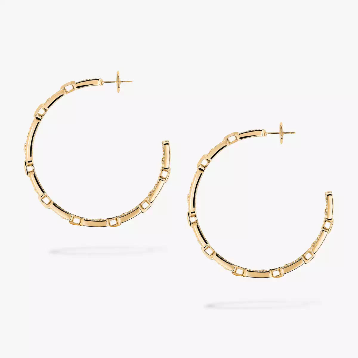 [Aetheris]MOVE LINK KINETIC DIAMOND HOOP-OHRRINGE