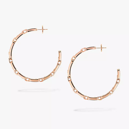 [Aetheris]MOVE LINK KINETIC DIAMOND HOOP-OHRRINGE