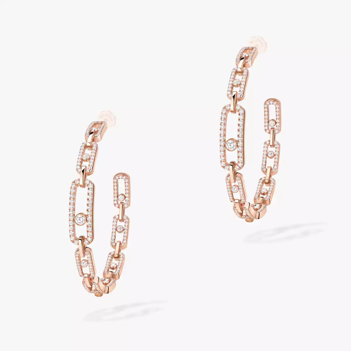 [Aetheris]MOVE LINK KINETIC DIAMOND HOOP-OHRRINGE
