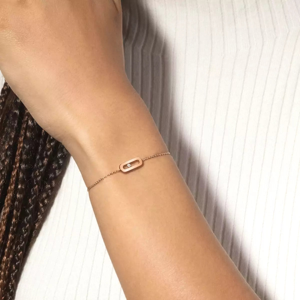 [Aetheris]MOVE UNO SINGLE DIAMOND BRACELET