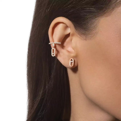 [Aetheris]MOVE UNO DIAMOND STUD EARRINGS