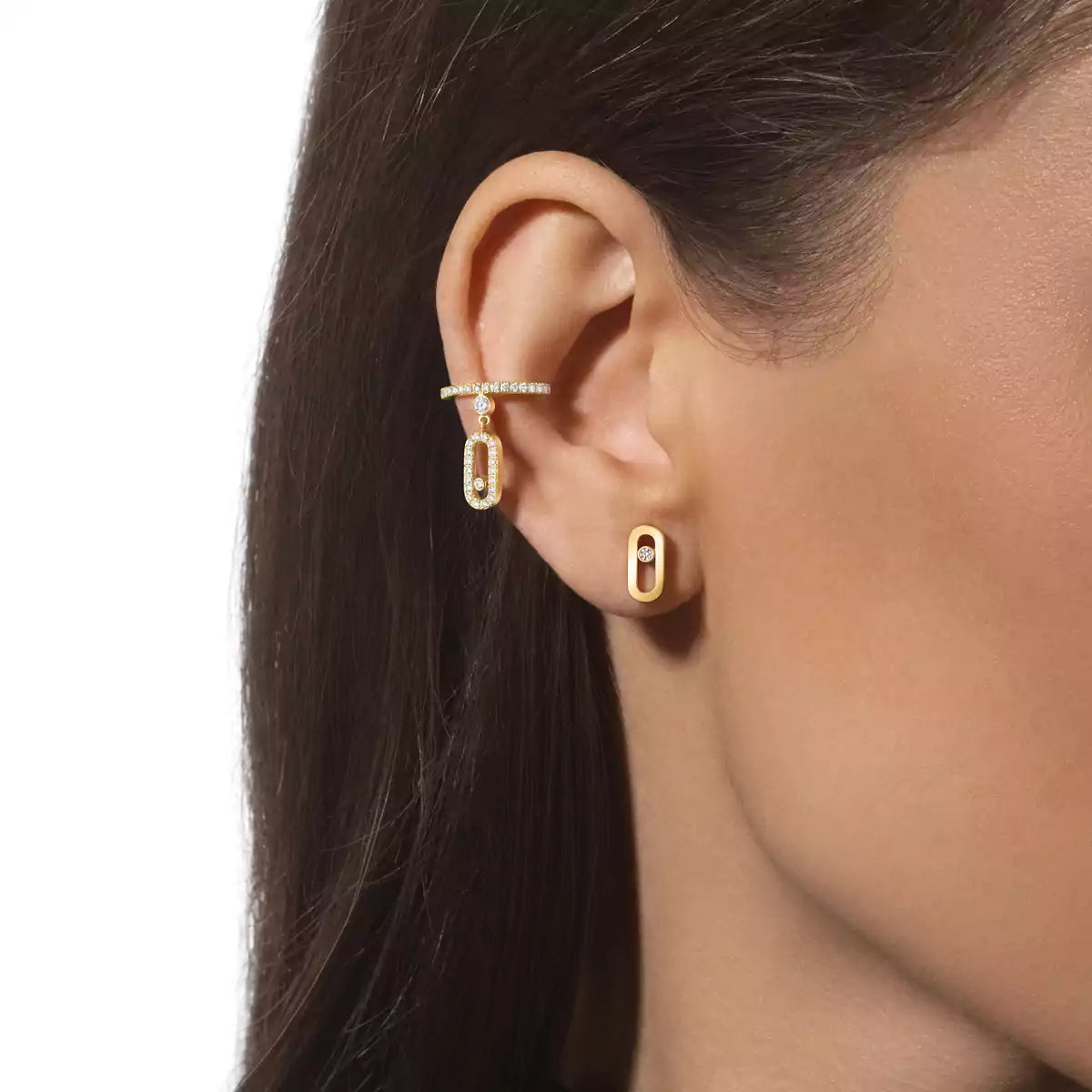 [Aetheris]MOVE UNO DIAMOND STUD EARRINGS