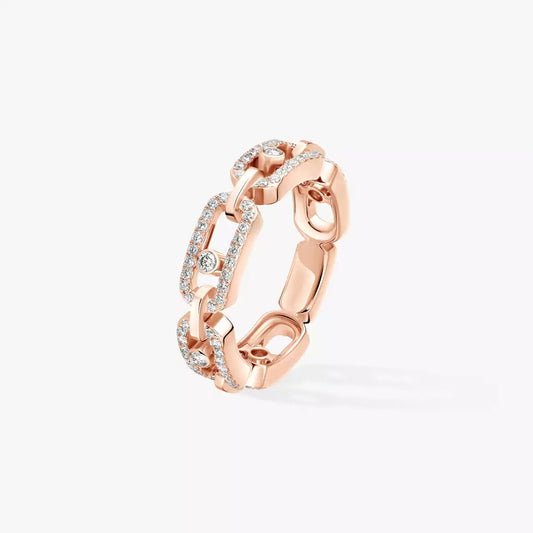 [Aetheris]MOVE LINK PAVÉ DIAMOND RING