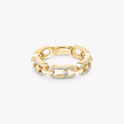 [Aetheris]MOVE LINK PAVÉ DIAMANT-RING