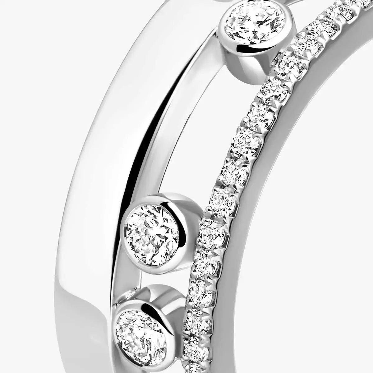 [Aetheris]MOVE NOA PAVÉ DIAMANT VERSCHLUNGENER RING