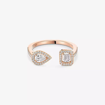 [Aetheris] OFFENER ZUCKERWÜRFEL & TEARDROP PAVÉ DIAMANTRING