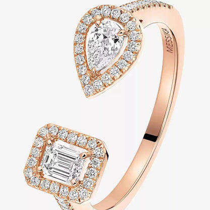 [Aetheris] OFFENER ZUCKERWÜRFEL & TEARDROP PAVÉ DIAMANTRING