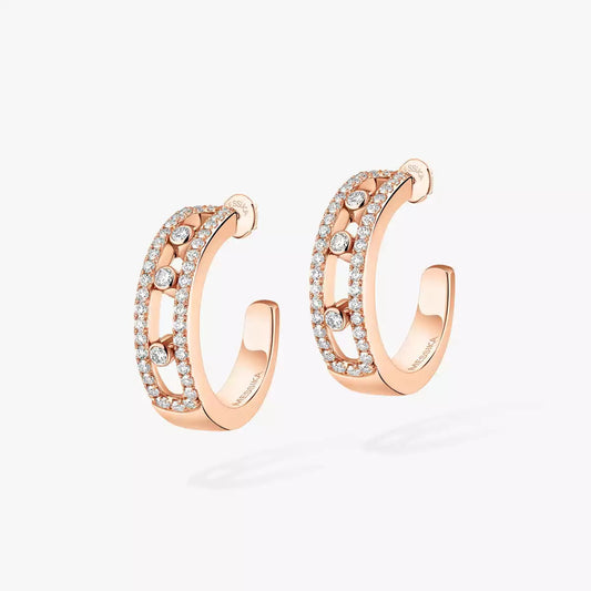 [Aetheris]MOVE PAVÉ DIAMOND HOOP EARRINGS