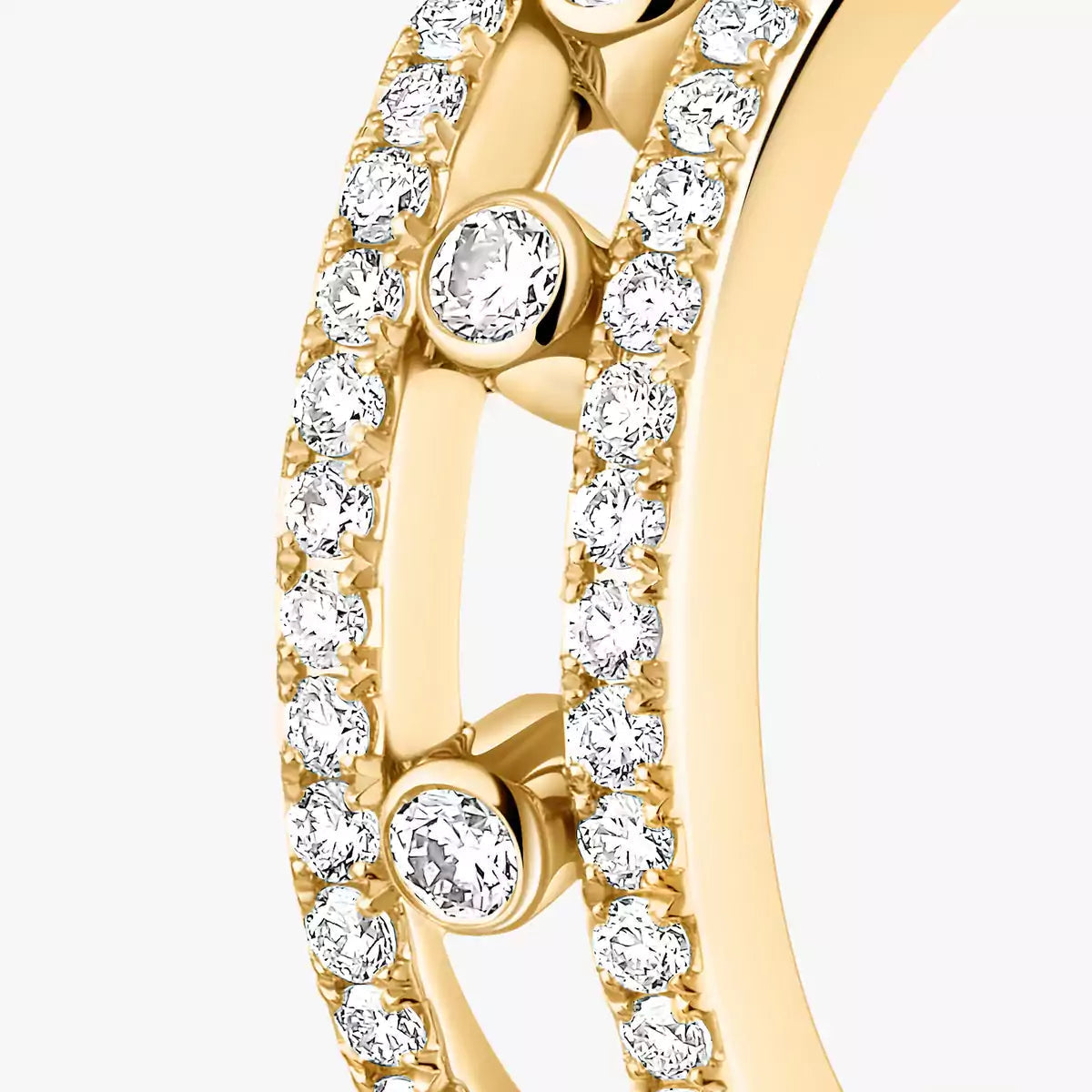 [Aetheris]MOVE PAVÉ DIAMOND HOOP-OHRRINGE
