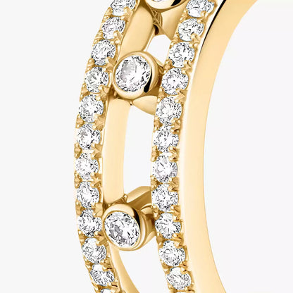 [Aetheris]MOVE PAVÉ DIAMOND HOOP-OHRRINGE