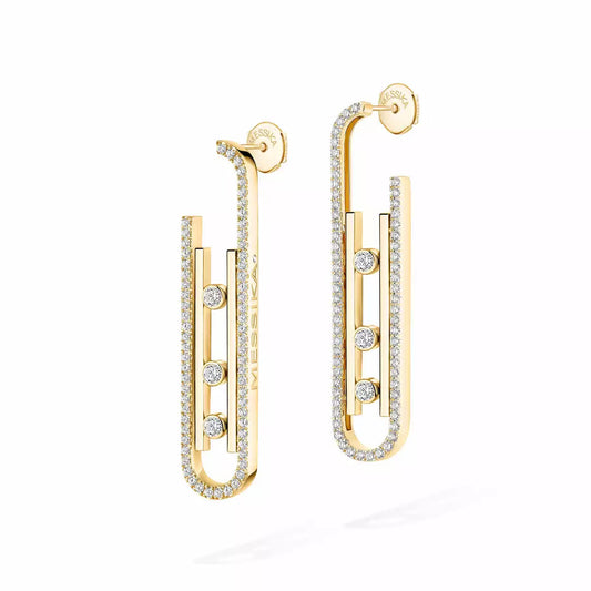 [Aetheris]MOVE KINETIC DIAMOND PENDANT EARRINGS