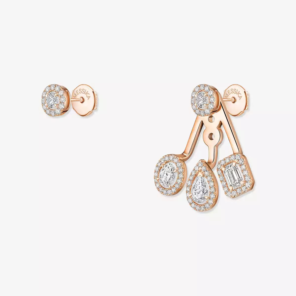 [Aetheris]MY TWIN TRIO DIAMOND EARRINGS