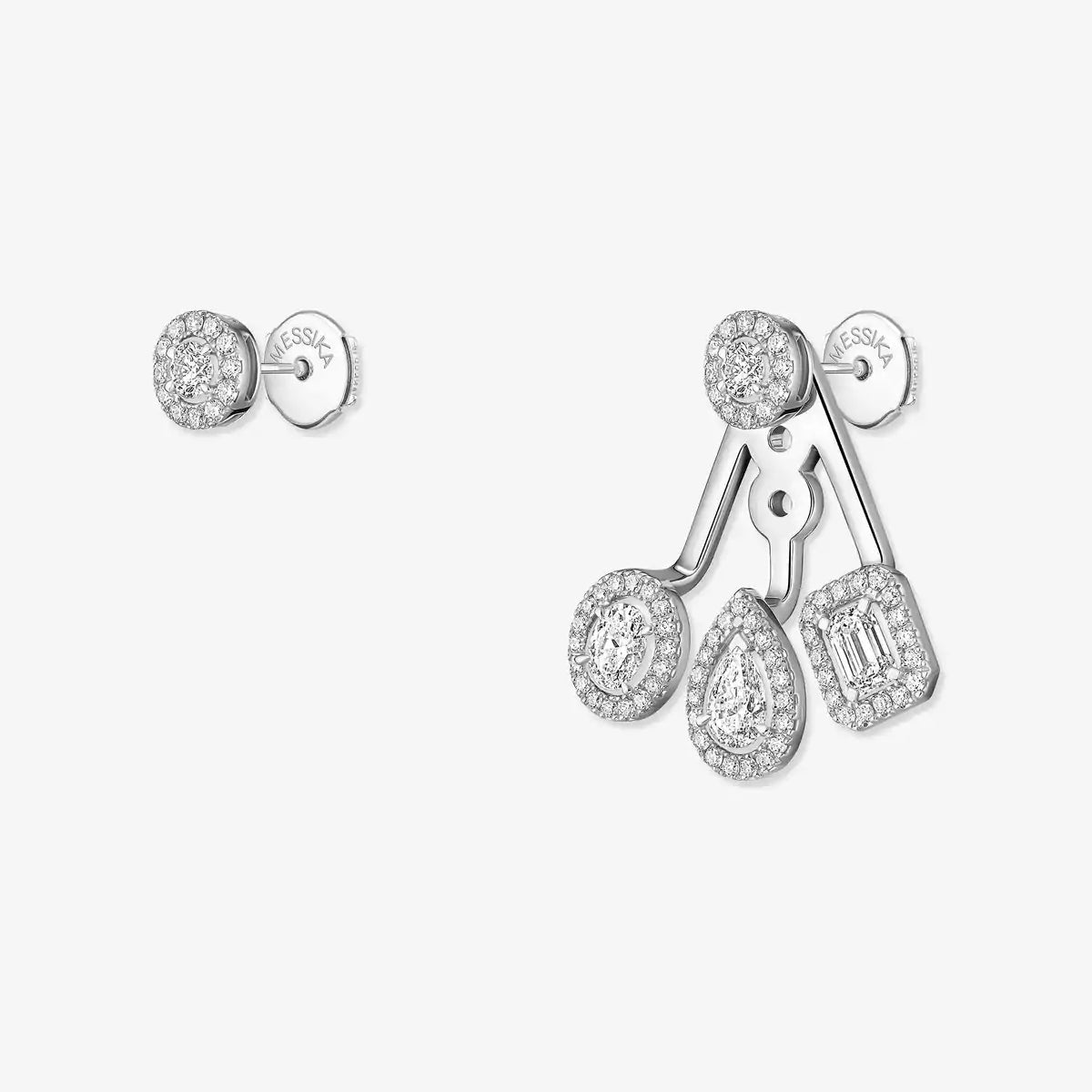 [Aetheris]MY TWIN TRIO DIAMOND EARRINGS