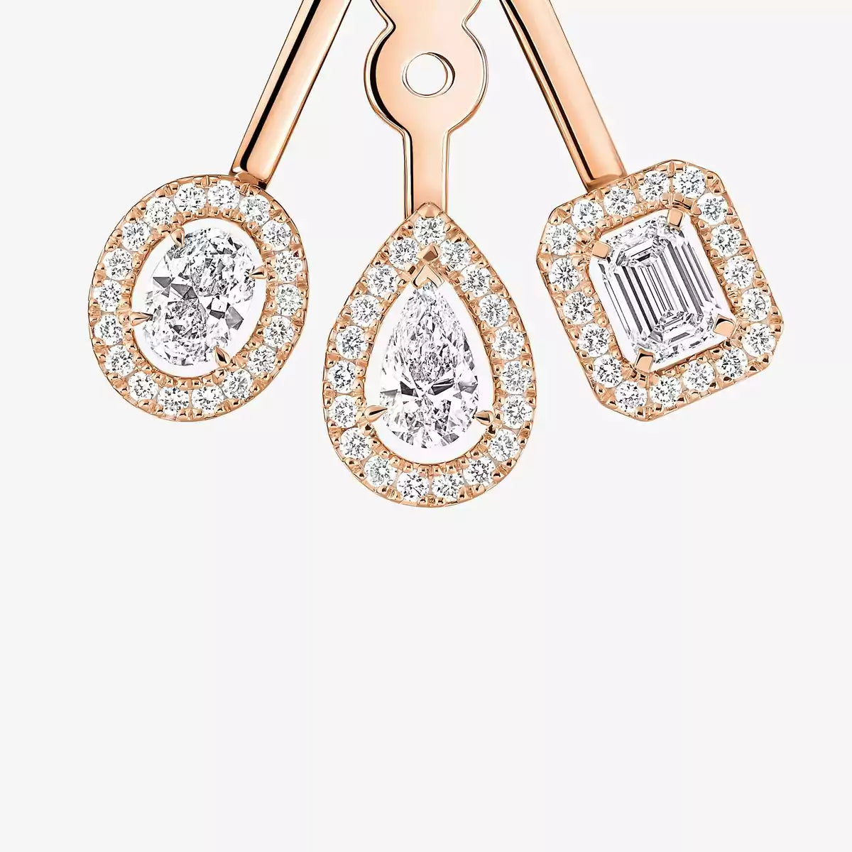 [Aetheris]MY TWIN TRIO DIAMOND EARRINGS