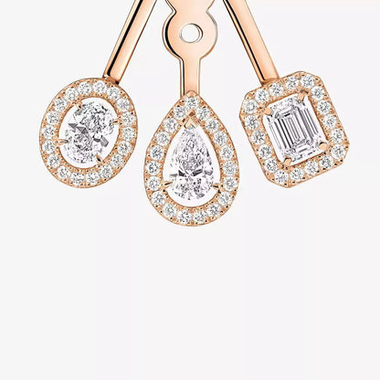 [Aetheris]MY TWIN TRIO DIAMOND EARRINGS