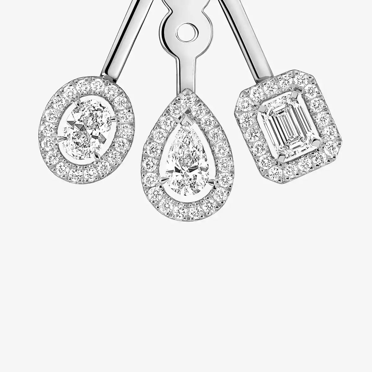 [Aetheris]MY TWIN TRIO DIAMOND EARRINGS