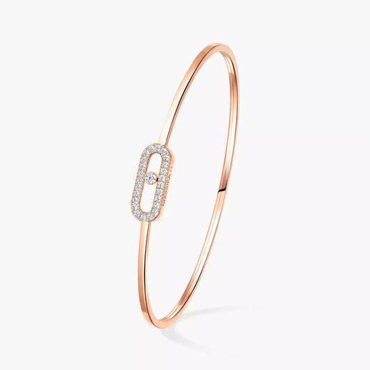 [Aetheris]MOVE UNO PAVÉ FLEX BANGLE (MEDIUM)