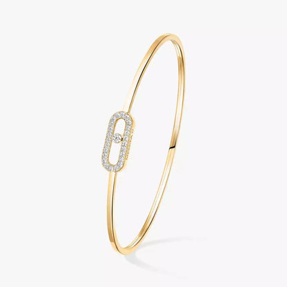[Aetheris]MOVE UNO PAVÉ FLEX BANGLE (MEDIUM)