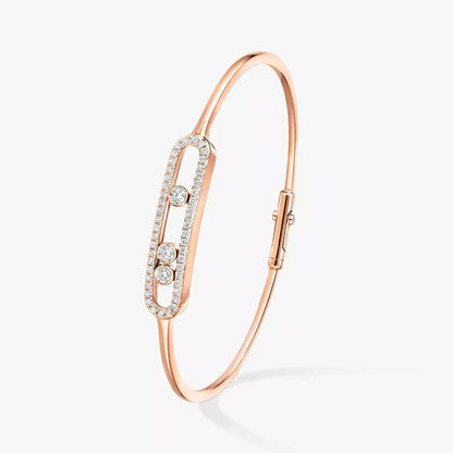 [Aetheris]MOVE PAVÉ DIAMOND BANGLE BRACELET M