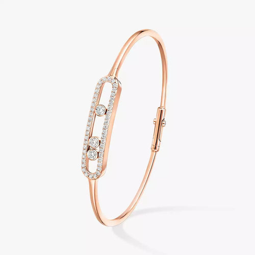 [Aetheris]MOVE PAVÉ DIAMOND BANGLE BRACELET M