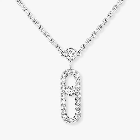 [Aetheris]MOVE UNO 2-ROW PAVÉ NECKLACE