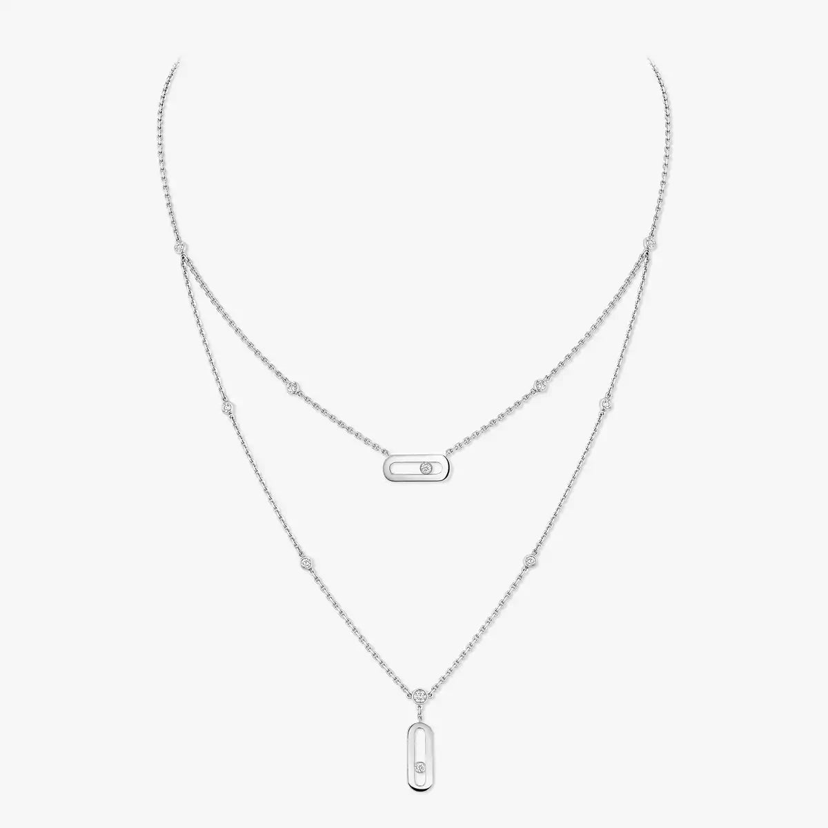 [Aetheris]MOVE UNO DOUBLE-PENDANT NECKLACE