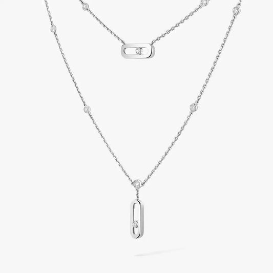 [Aetheris]MOVE UNO DOUBLE-PENDANT NECKLACE