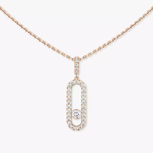 [Aetheris]MOVE UNO FULL PAVÉ DIAMOND NECKLACE