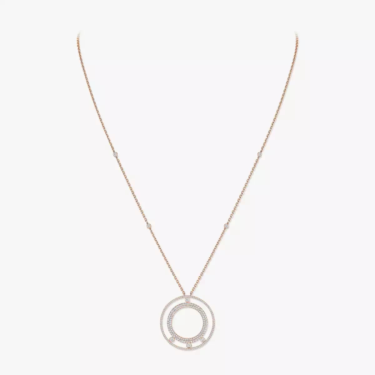 [Aetheris]MOVE ROMANE LONG PAVÉ DIAMOND NECKLACE