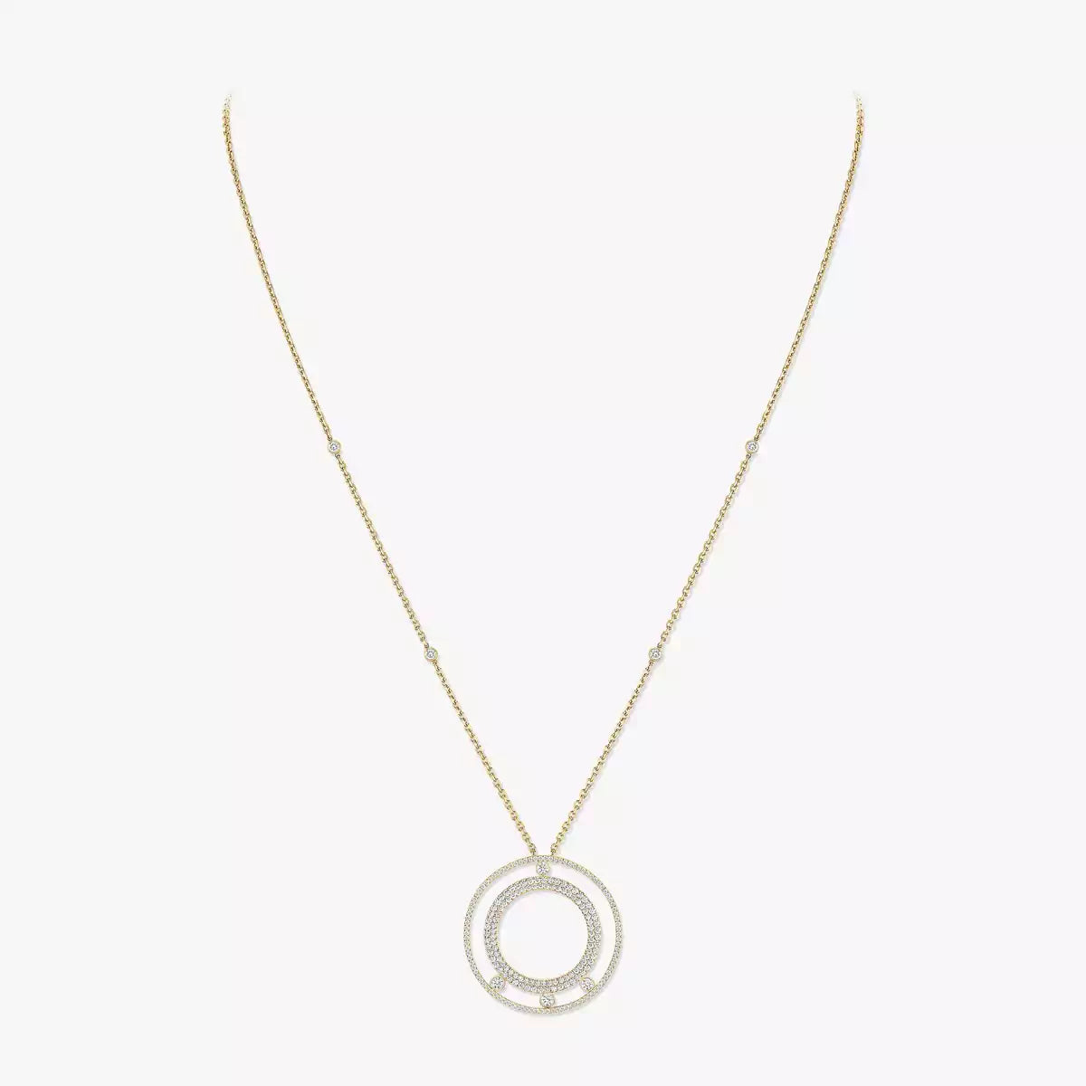[Aetheris]MOVE ROMANE LONG PAVÉ DIAMOND NECKLACE