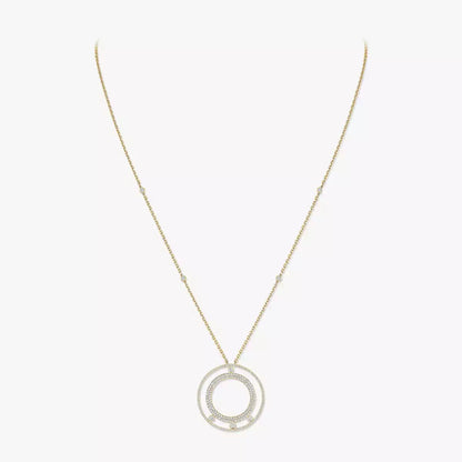[Aetheris]MOVE ROMANE LONG PAVÉ DIAMOND NECKLACE