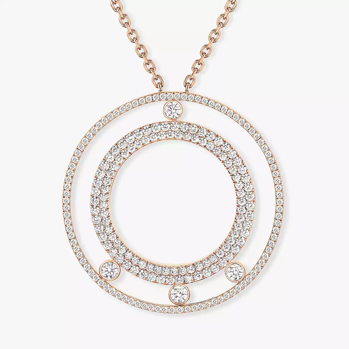 [Aetheris]MOVE ROMANE LONG PAVÉ DIAMOND NECKLACE