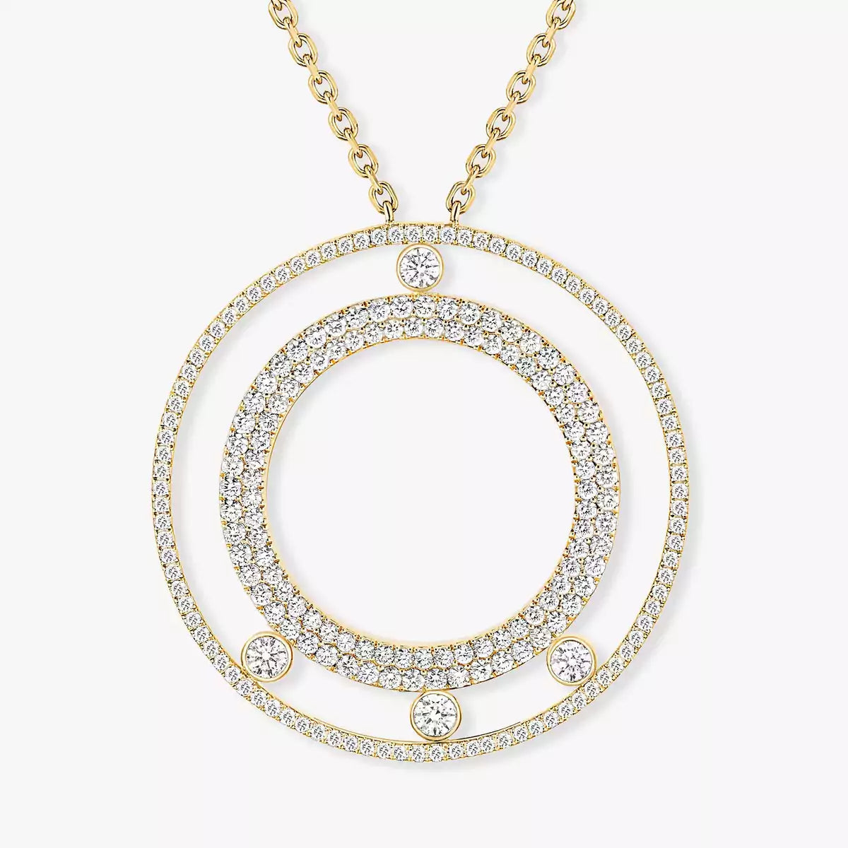 [Aetheris]MOVE ROMANE LONG PAVÉ DIAMOND NECKLACE