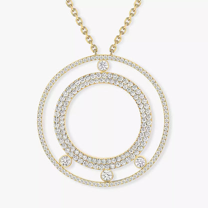 [Aetheris]MOVE ROMANE LONG PAVÉ DIAMOND NECKLACE