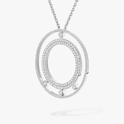 [Aetheris]MOVE ROMANE LONG PAVÉ DIAMOND NECKLACE
