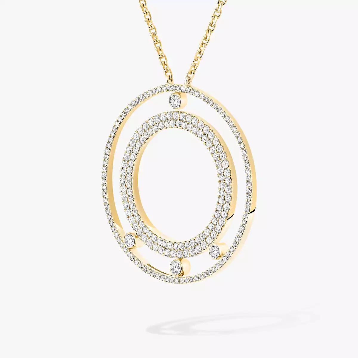 [Aetheris]MOVE ROMANE LONG PAVÉ DIAMOND NECKLACE