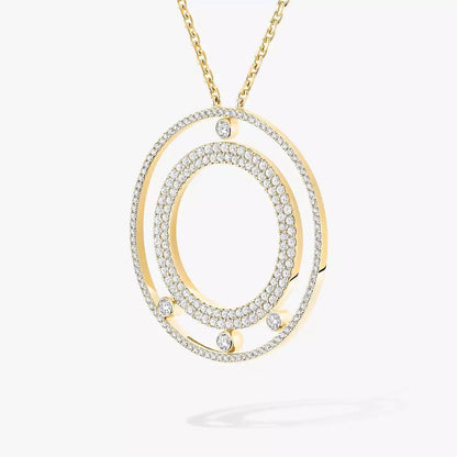 [Aetheris]MOVE ROMANE LONG PAVÉ DIAMOND NECKLACE