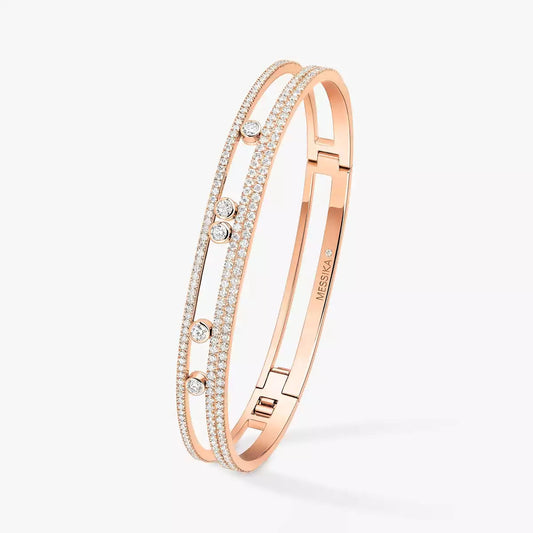 [Aetheris]MOVE ROMANE PAVÉ DIAMOND BANGLE BRACELET