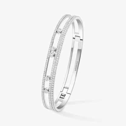 [Aetheris]MOVE ROMANE PAVÉ DIAMOND BANGLE BRACELET