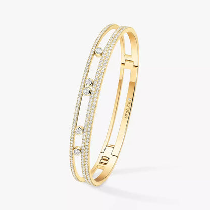 [Aetheris]MOVE ROMANE PAVÉ DIAMOND BANGLE BRACELET