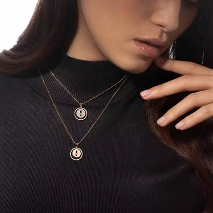 [Aetheris]LUCKY MOVE HALSKETTE MIT VOLLSTÄNDIGEM PAVÉ DIAMANTEN