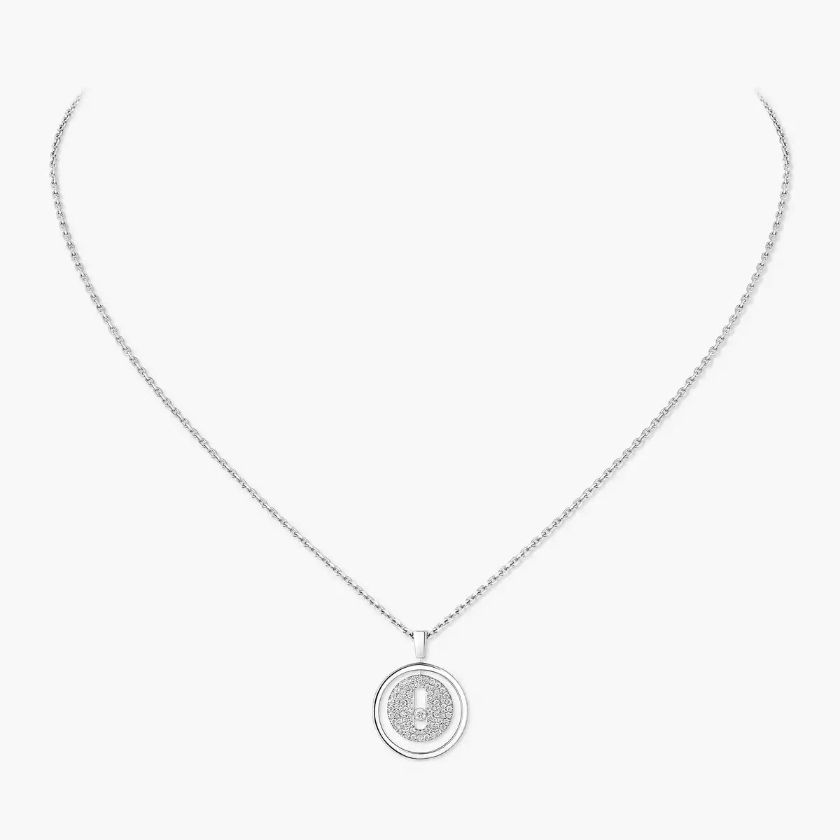 [Aetheris]LUCKY MOVE HALSKETTE MIT VOLLSTÄNDIGEM PAVÉ DIAMANTEN