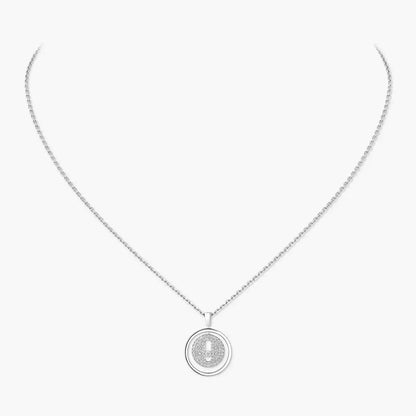 [Aetheris]LUCKY MOVE HALSKETTE MIT VOLLSTÄNDIGEM PAVÉ DIAMANTEN