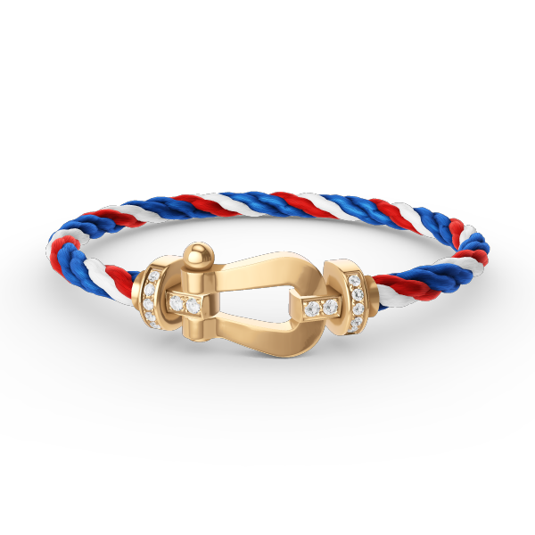 [Aetheris]FORCE LARGE HORSESHOE HALB DIAMANT ARMREIF – GOLD