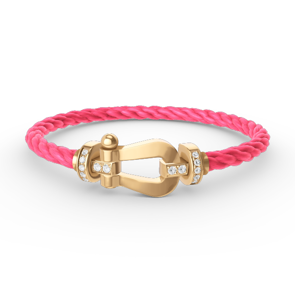[Aetheris]FORCE LARGE HORSESHOE HALB DIAMANT ARMREIF – GOLD