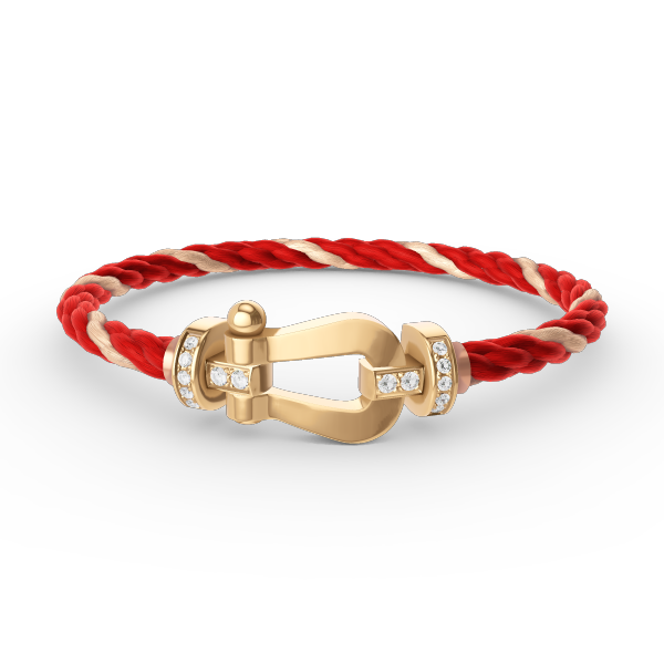 [Aetheris]FORCE LARGE HORSESHOE HALB DIAMANT ARMREIF – GOLD