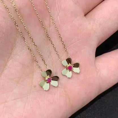 [Aetheris]FRIVOLE FLORAL CHARM NECKLACE