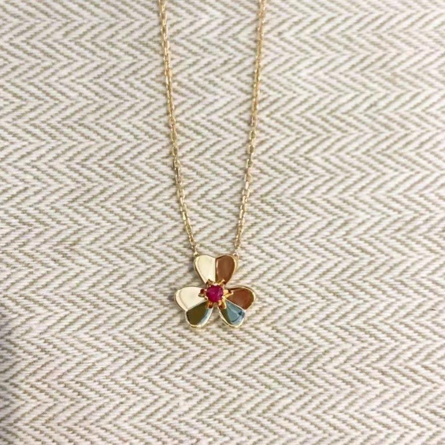 [Aetheris]FRIVOLE FLORAL CHARM NECKLACE