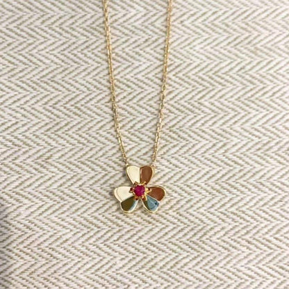 [Aetheris]FRIVOLE FLORAL CHARM NECKLACE
